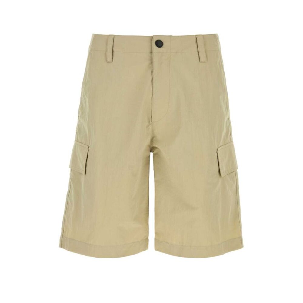 Burberry Men Beige Nylon Bermuda Shorts